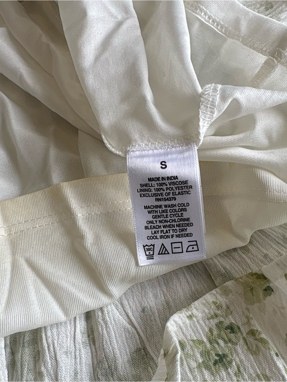 Aeropostale White Dress with Light Green Floral Print - Picture 3 of 8